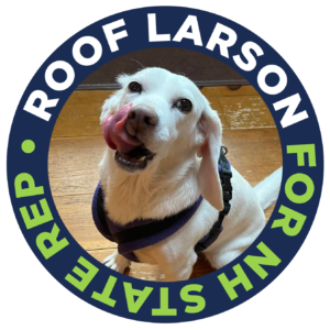 Ruth Larson is endorsed by Shiloh the dog.