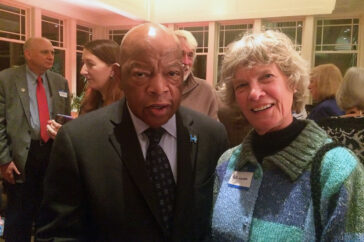 Ruth Larson with one of her all-time heroes, John Lewis (2020)